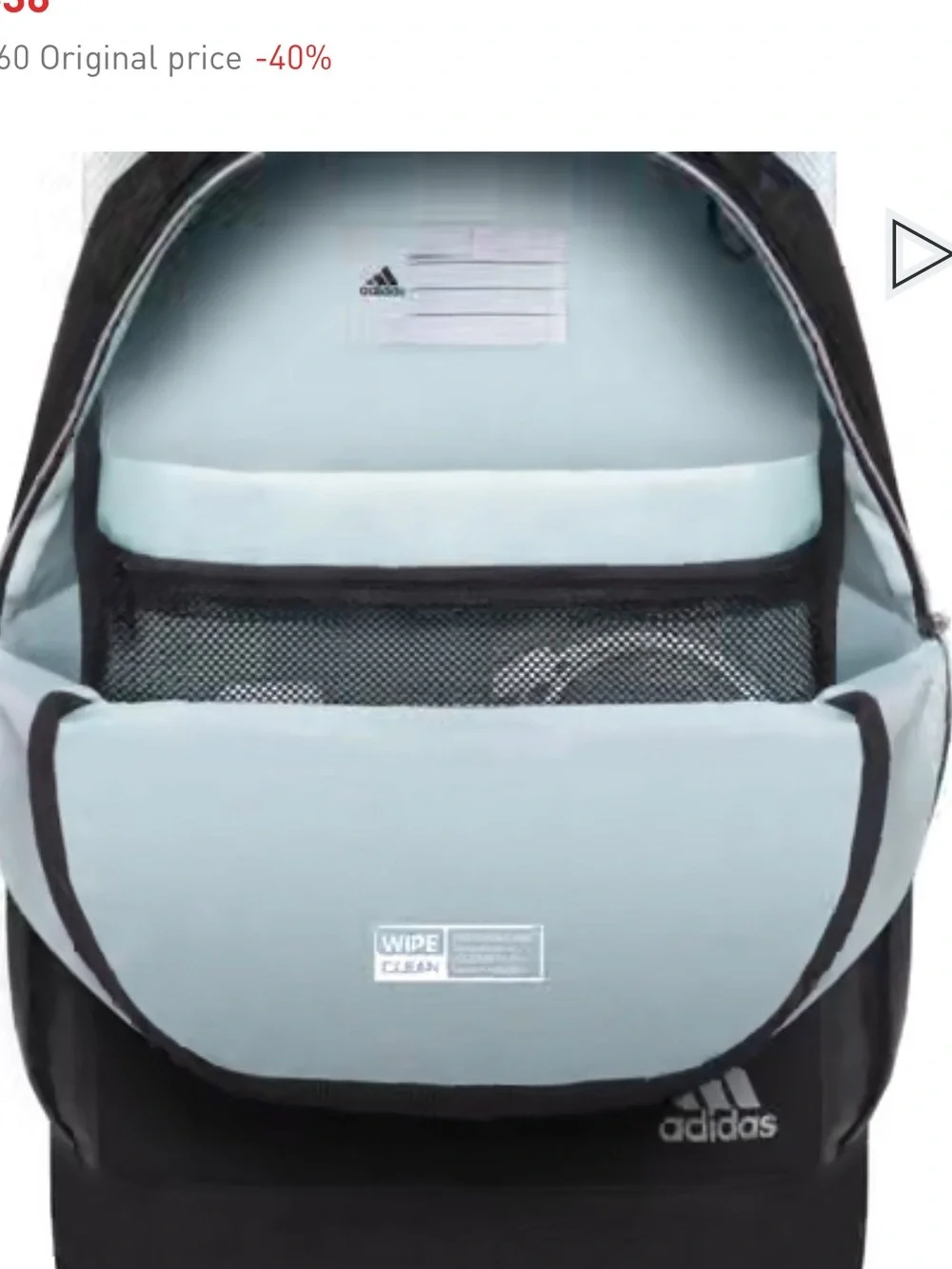 Adiddas Squad  Light Blue and Black Men’s Classic Everyday Backpack